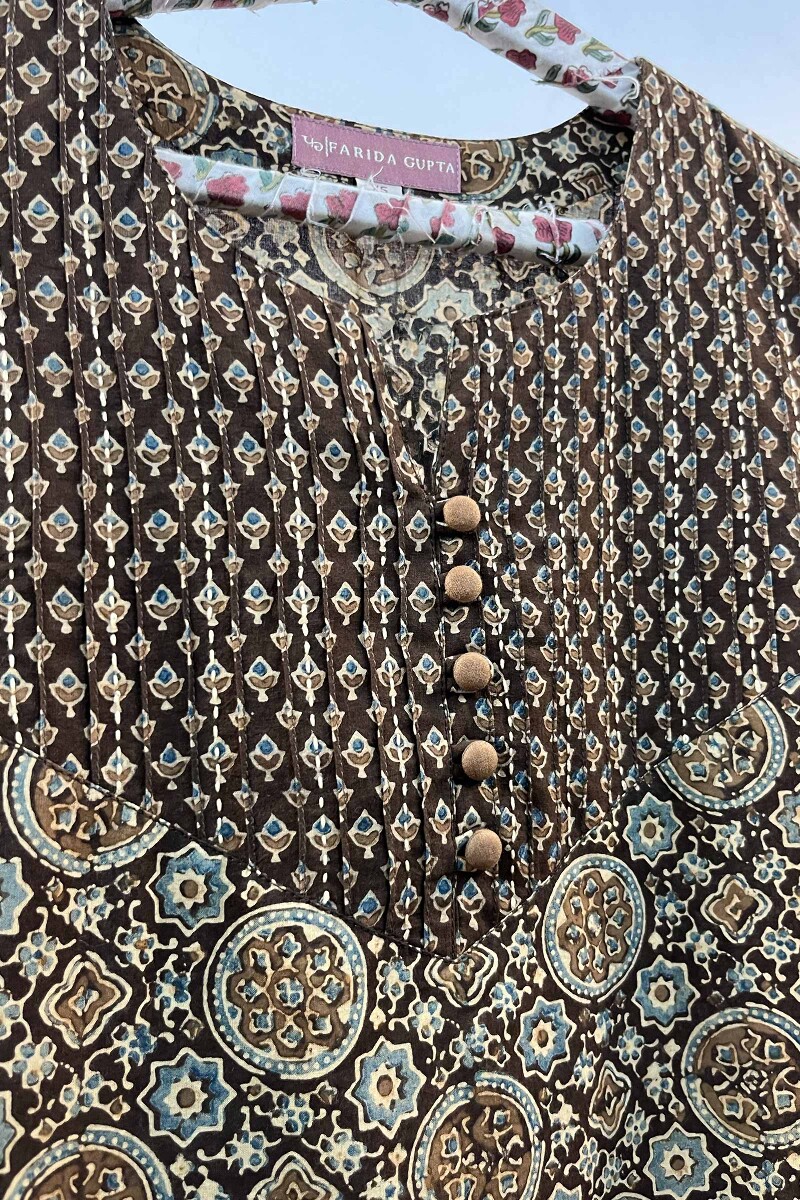 FG Specials: 1 of 1-Ajrak Handcrafted Cotton Top- Size XS