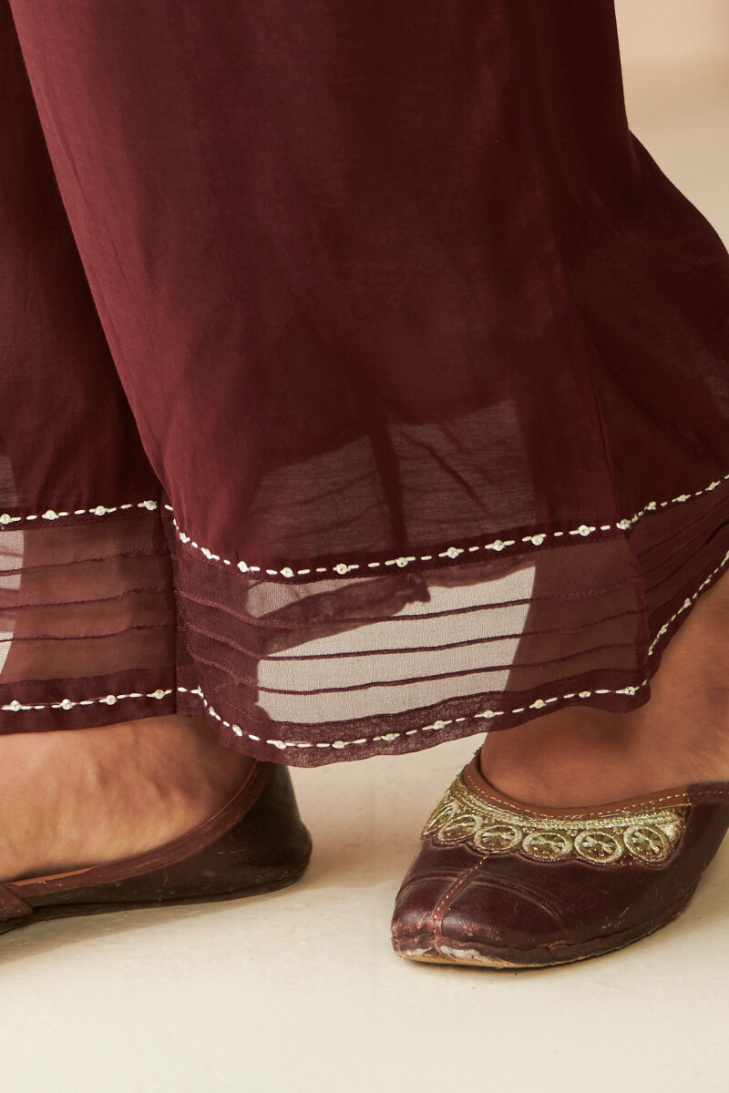 Maroon Handcrafted Modal Farsi