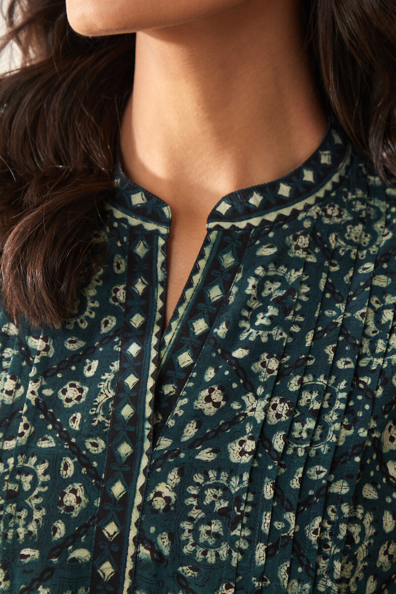 Bagru Hand Block-Printed Cotton Top