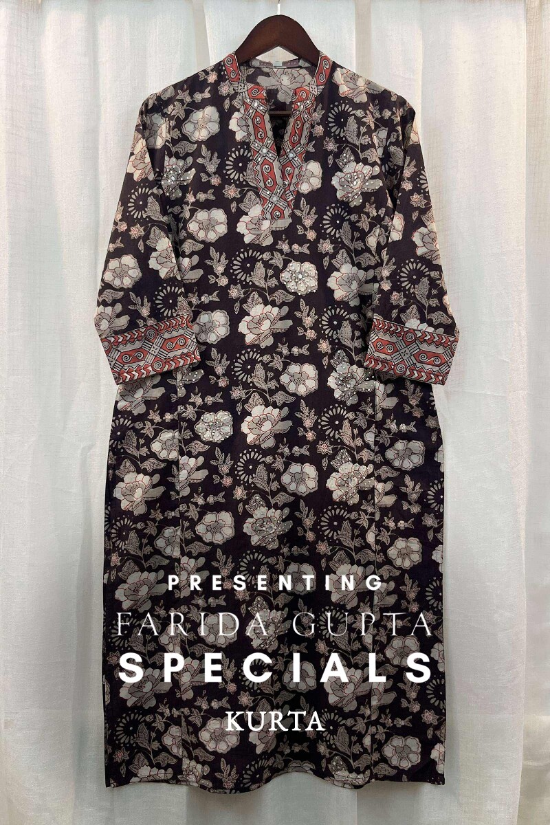 FG Specials: 1 of 1- Bagru Hand Block-Printed Straight Cotton Kurta