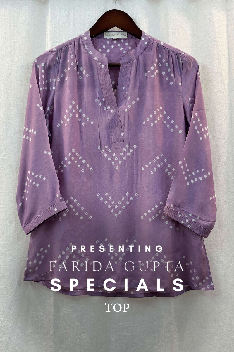 FG Specials: 1 of 1- Purple Bandhani Top