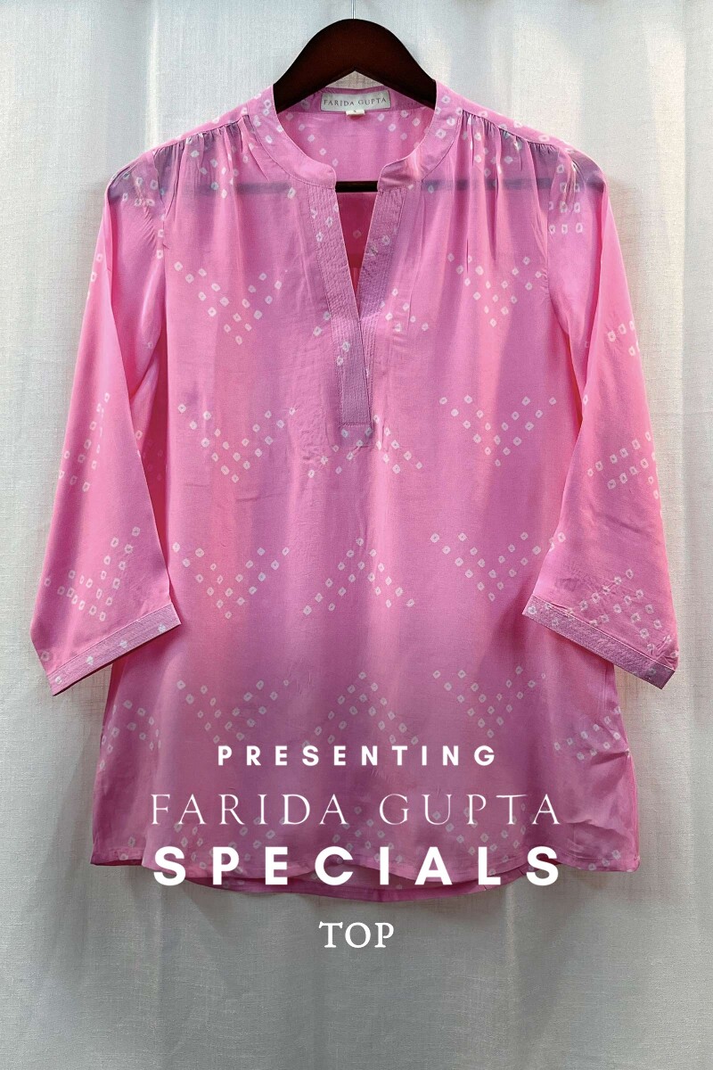FG Specials: 1 of 1- Pink Bandhani Top