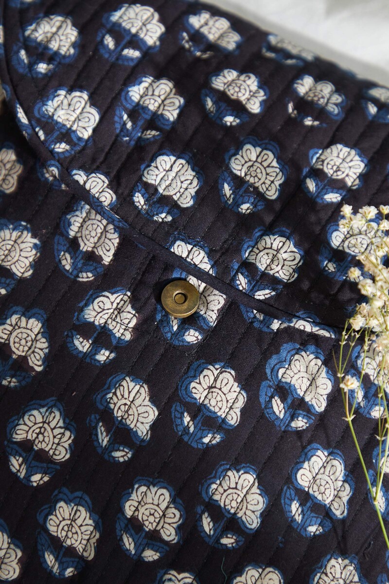 Bagru Hand Block-Printed Cotton Crossbody Bag