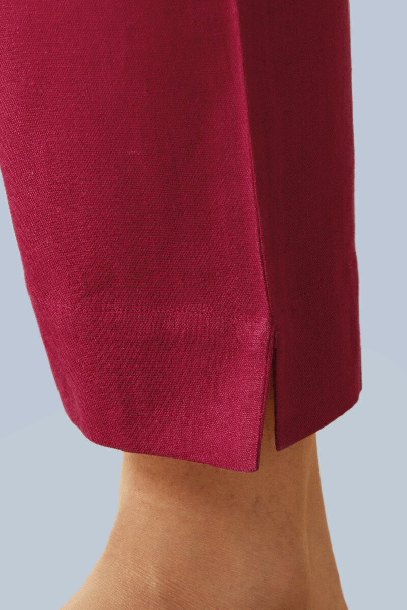 Handcrafted Cotton Narrow Pants