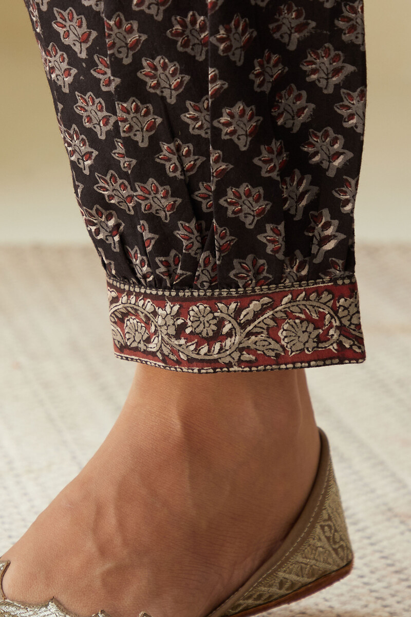 Bagru Hand Block-Printed Cotton Izhaar Pants