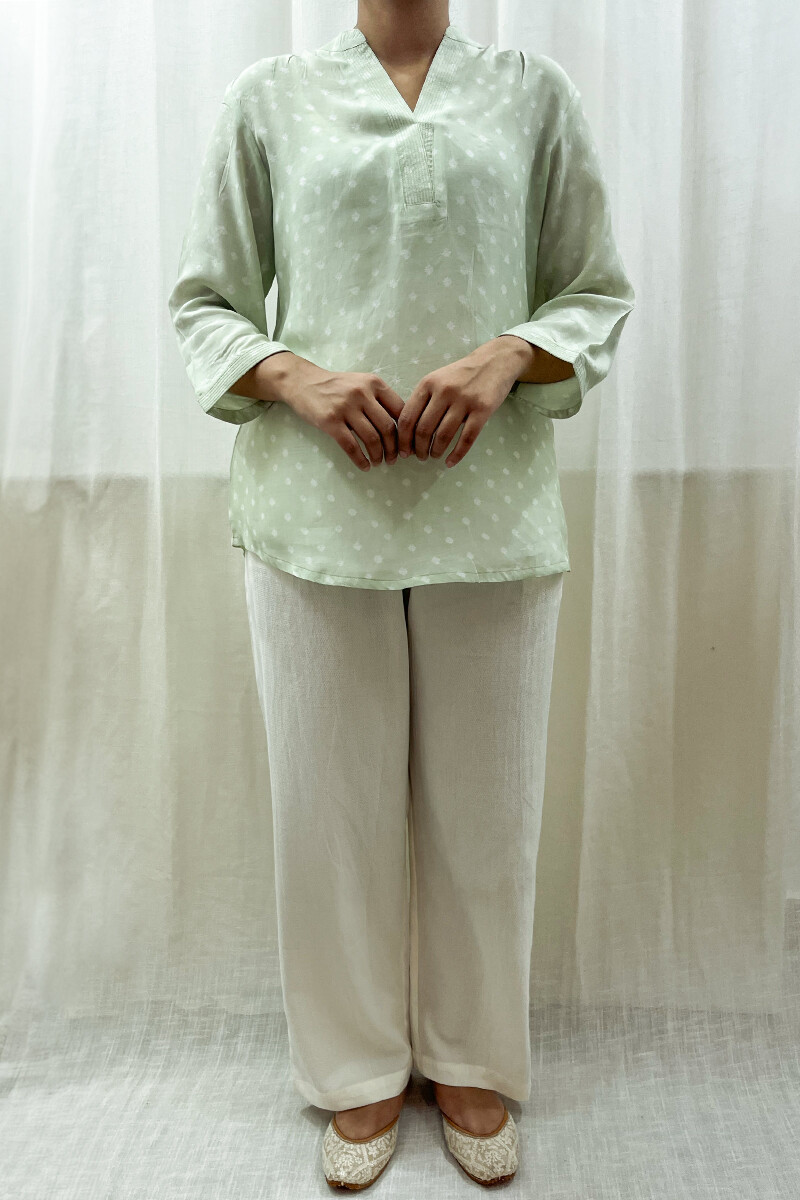 Bandhani Handcrafted Modal Top