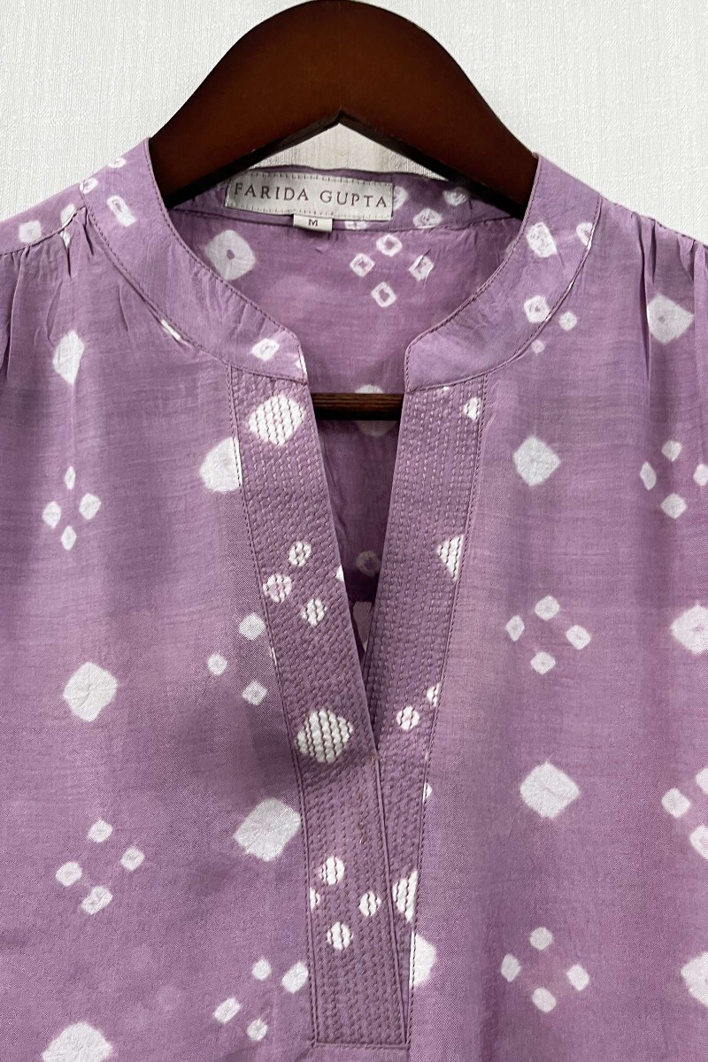 Bandhani Handcrafted Modal Top