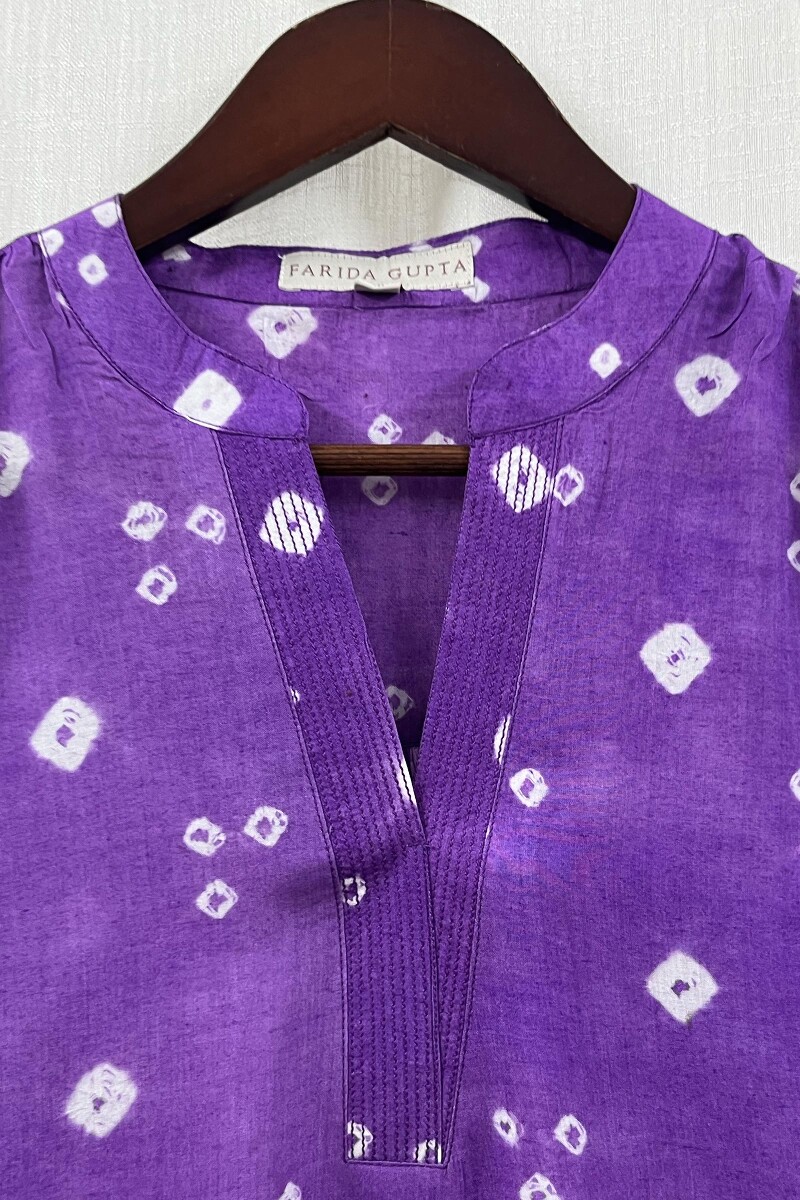 Bandhani Handcrafted Modal Top