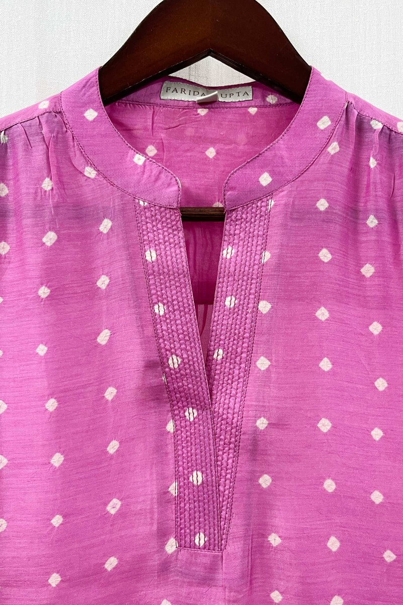 Bandhani Handcrafted Modal Top