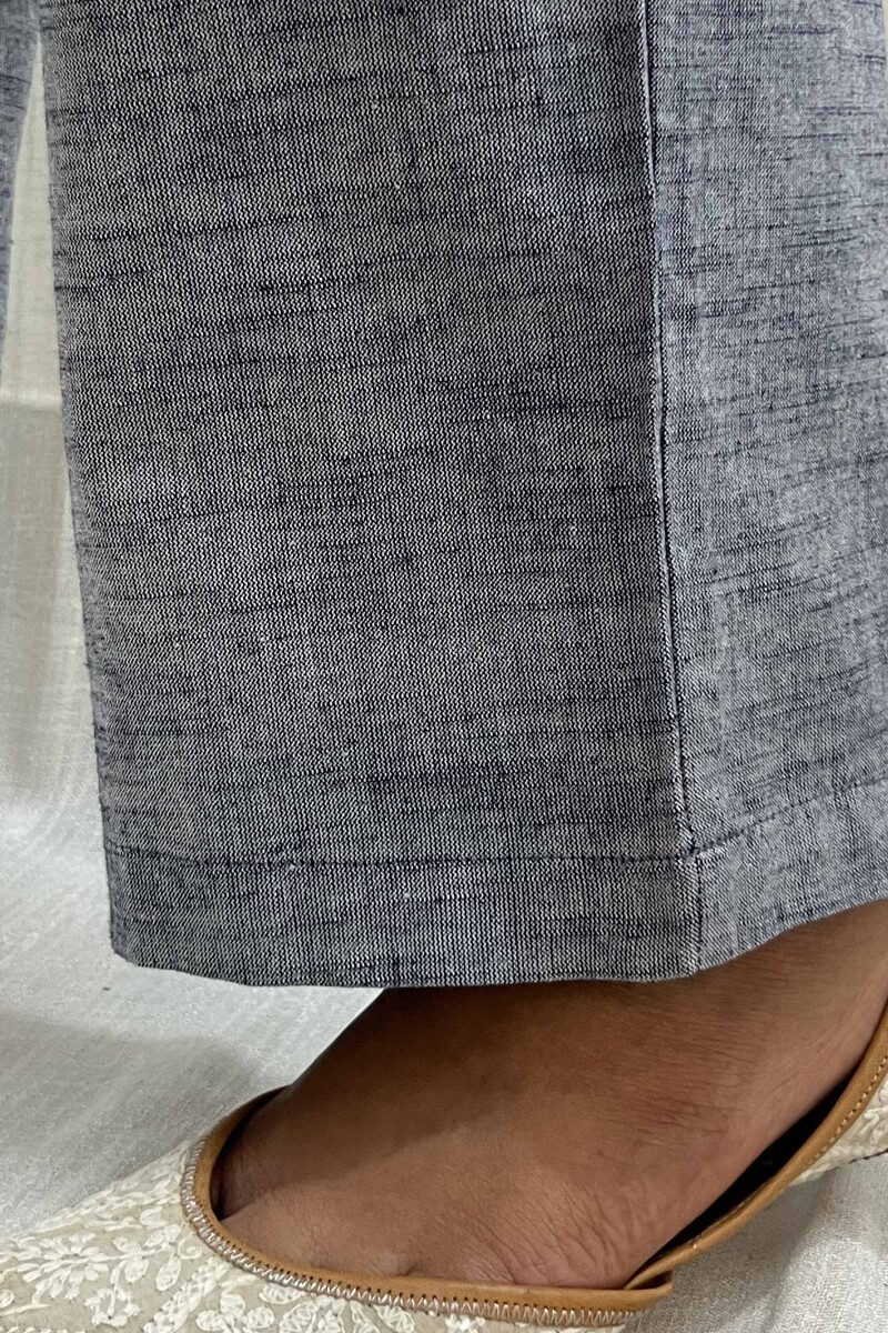 Blue Handcrafted Handloom Cotton Pants
