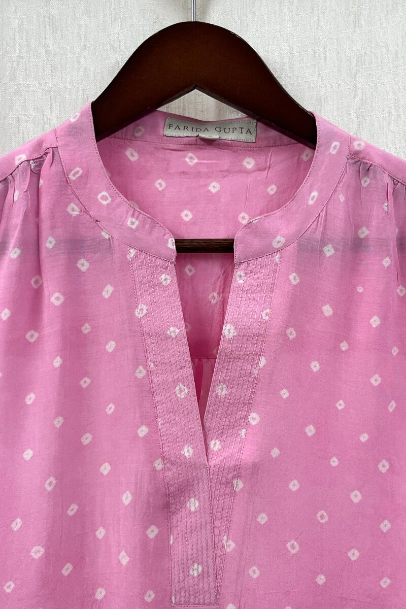 Bandhani Handcrafted Modal Top