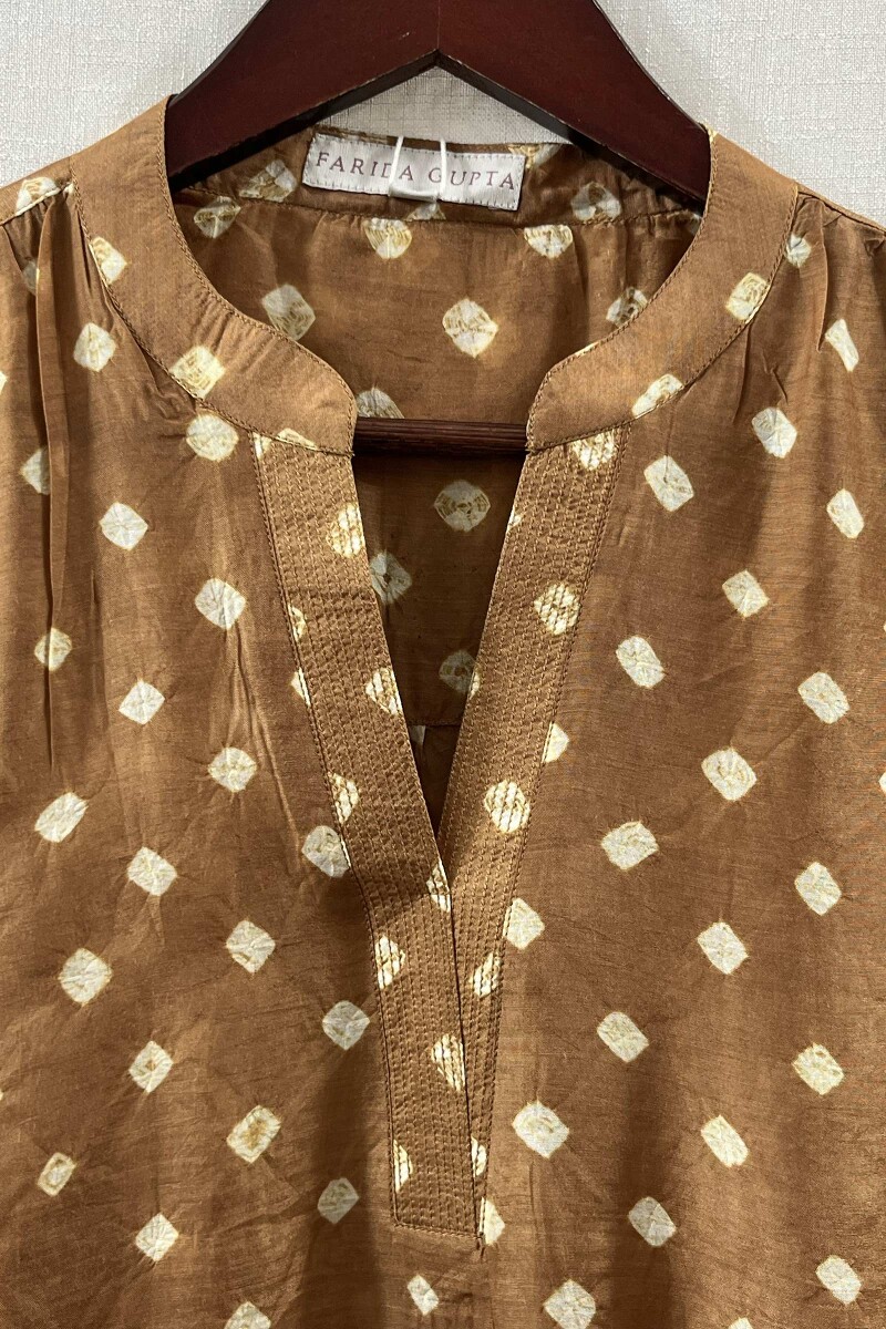 Bandhani Handcrafted Modal Top