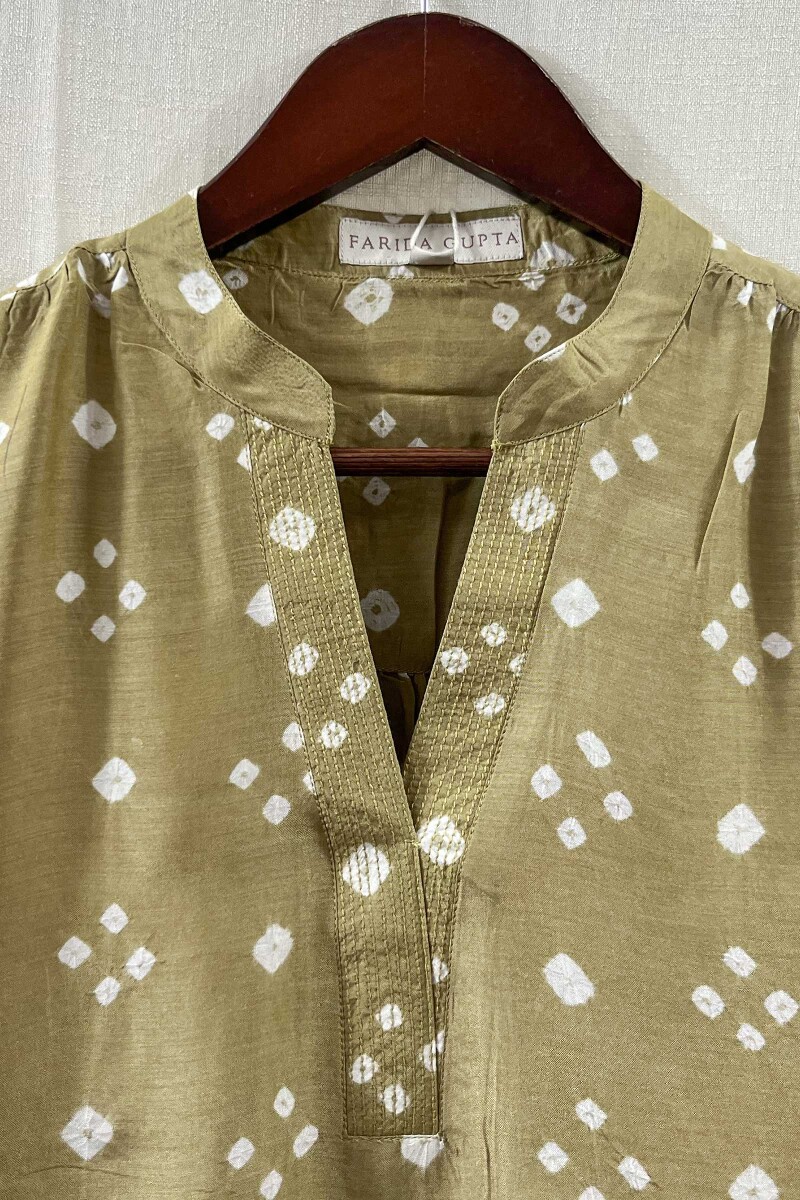 Bandhani Handcrafted Modal Top