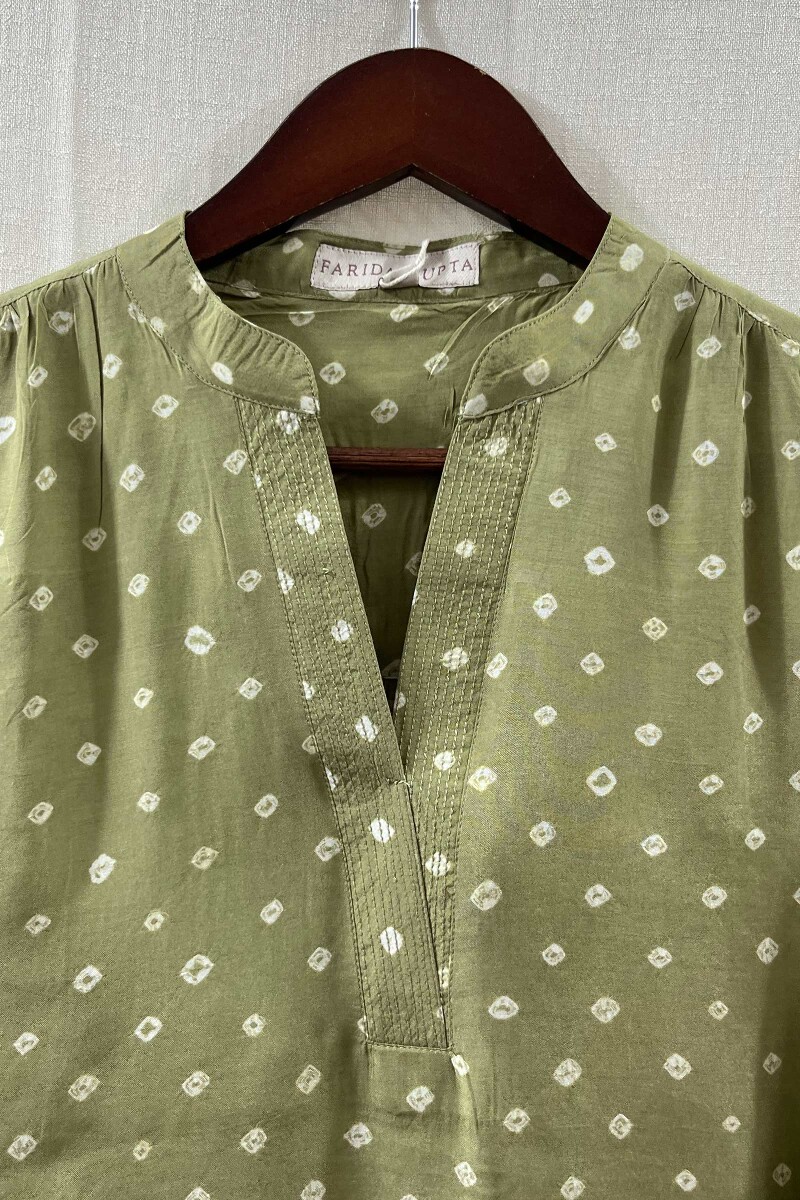Bandhani Handcrafted Modal Top