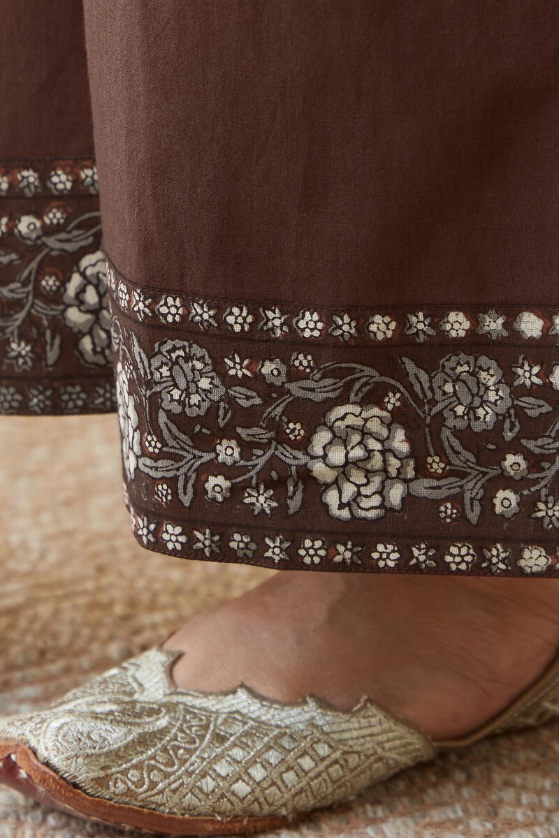 Brown Handcrafted Cotton Farsi