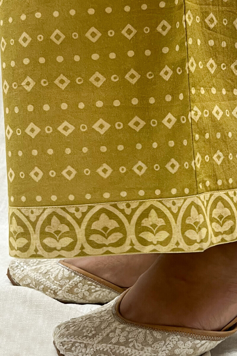 Green Printed Cotton Farsi