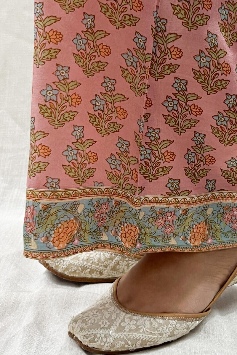 Pink Hand Printed Modal Farsi