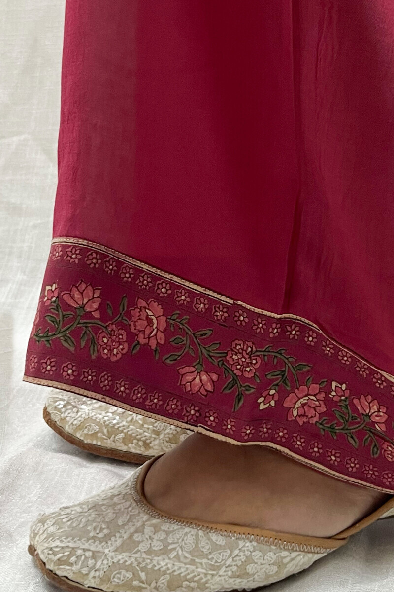 Maroon Handcrafted Modal Farsi