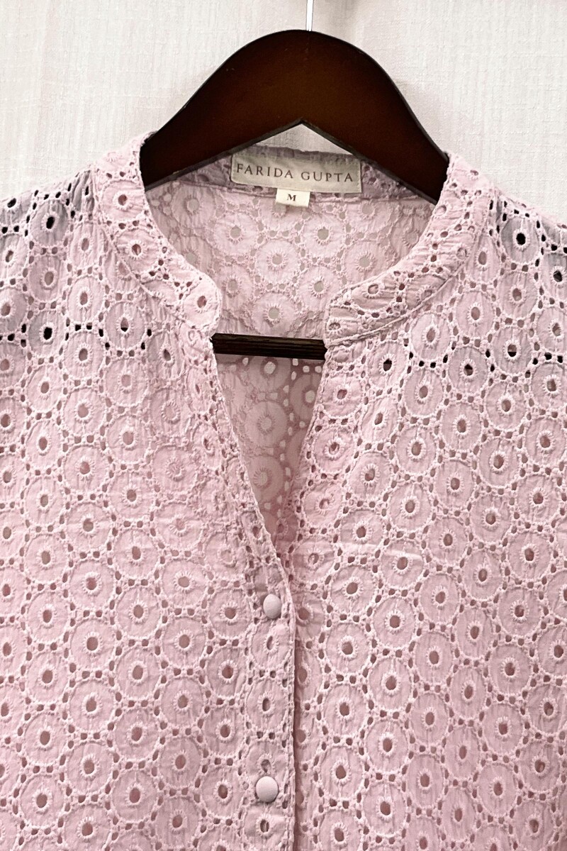Baby Pink Handcrafted Cotton Top