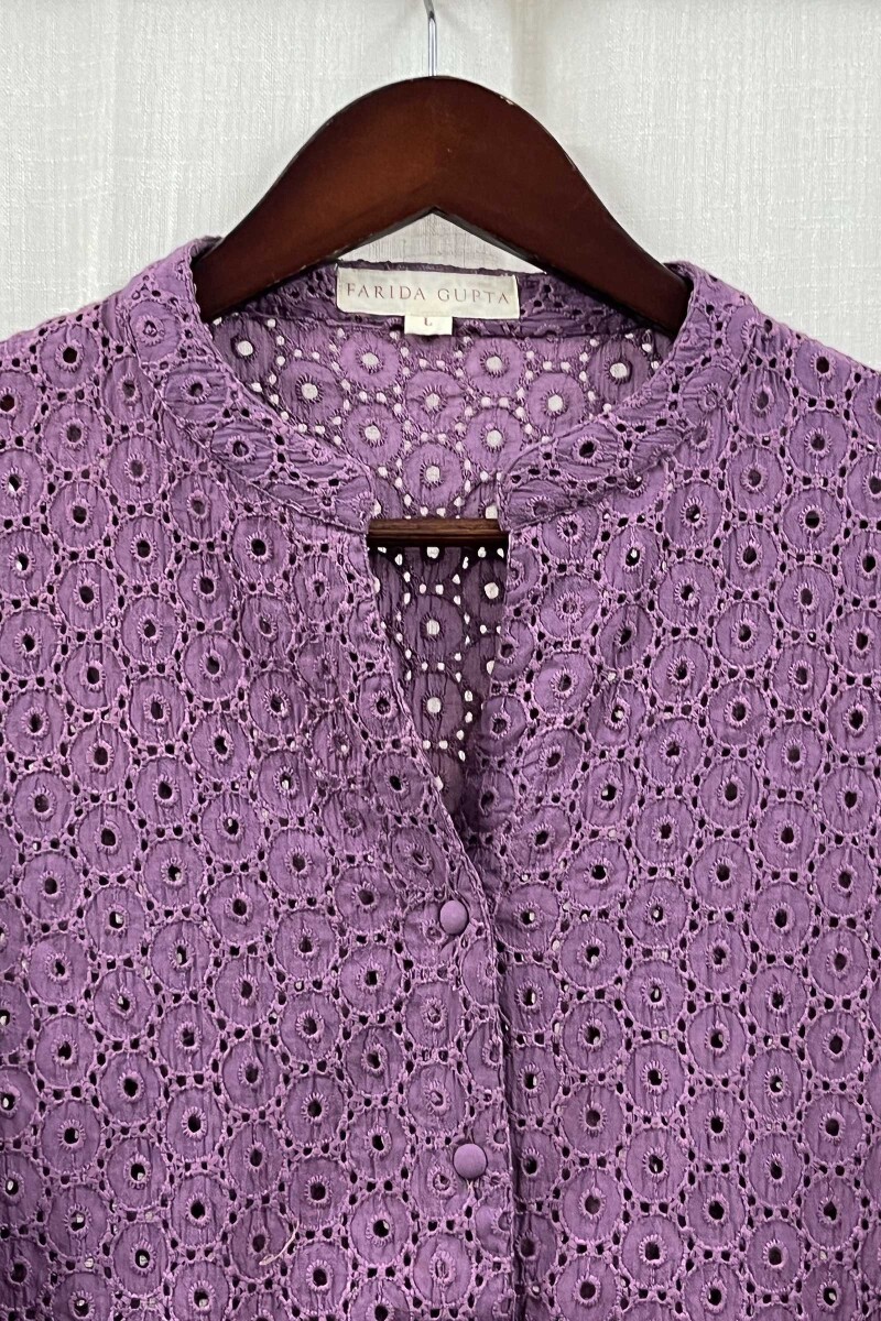 Purple Handcrafted Cotton Top