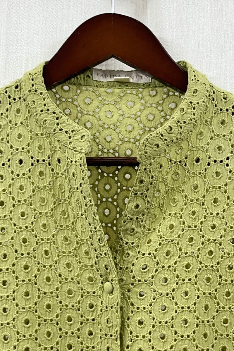 Green Handcrafted Cotton Top
