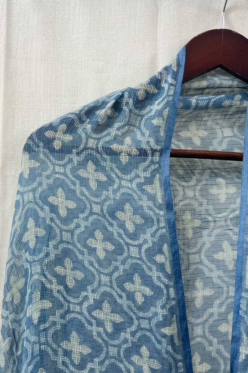 Akola Hand Block-Printed Kota Dupatta