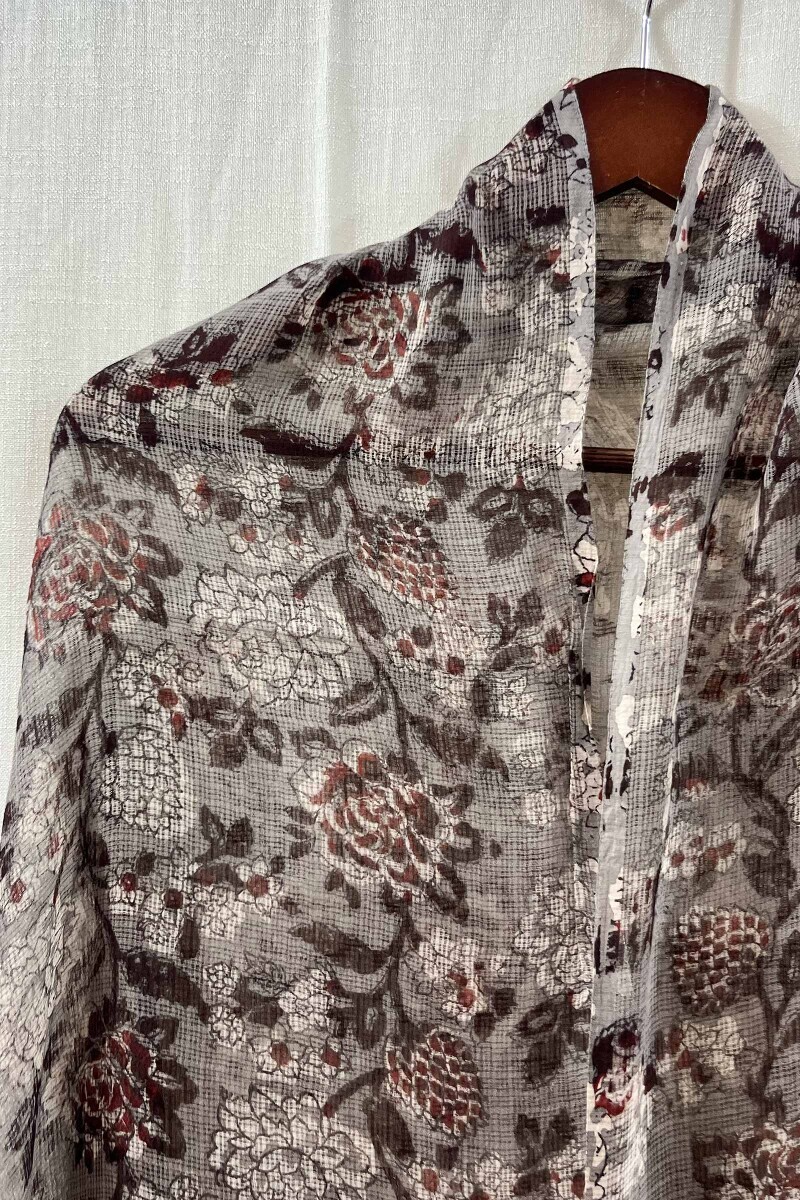 Bagru Hand Block-Printed Kota Dupatta