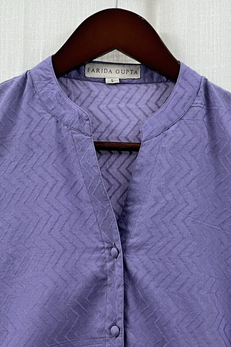 Purple Handcrafted Cotton Top