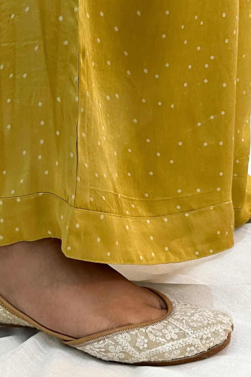 Ajrak Hand Block-Printed Modal Satin Farsi