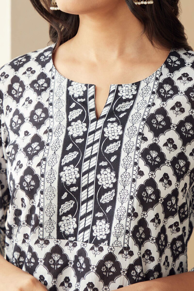 Blue Hand Printed Cotton Top