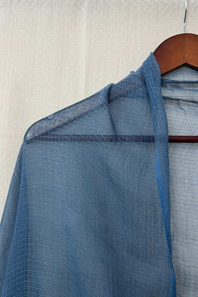 Blue Handcrafted Kota Dupatta