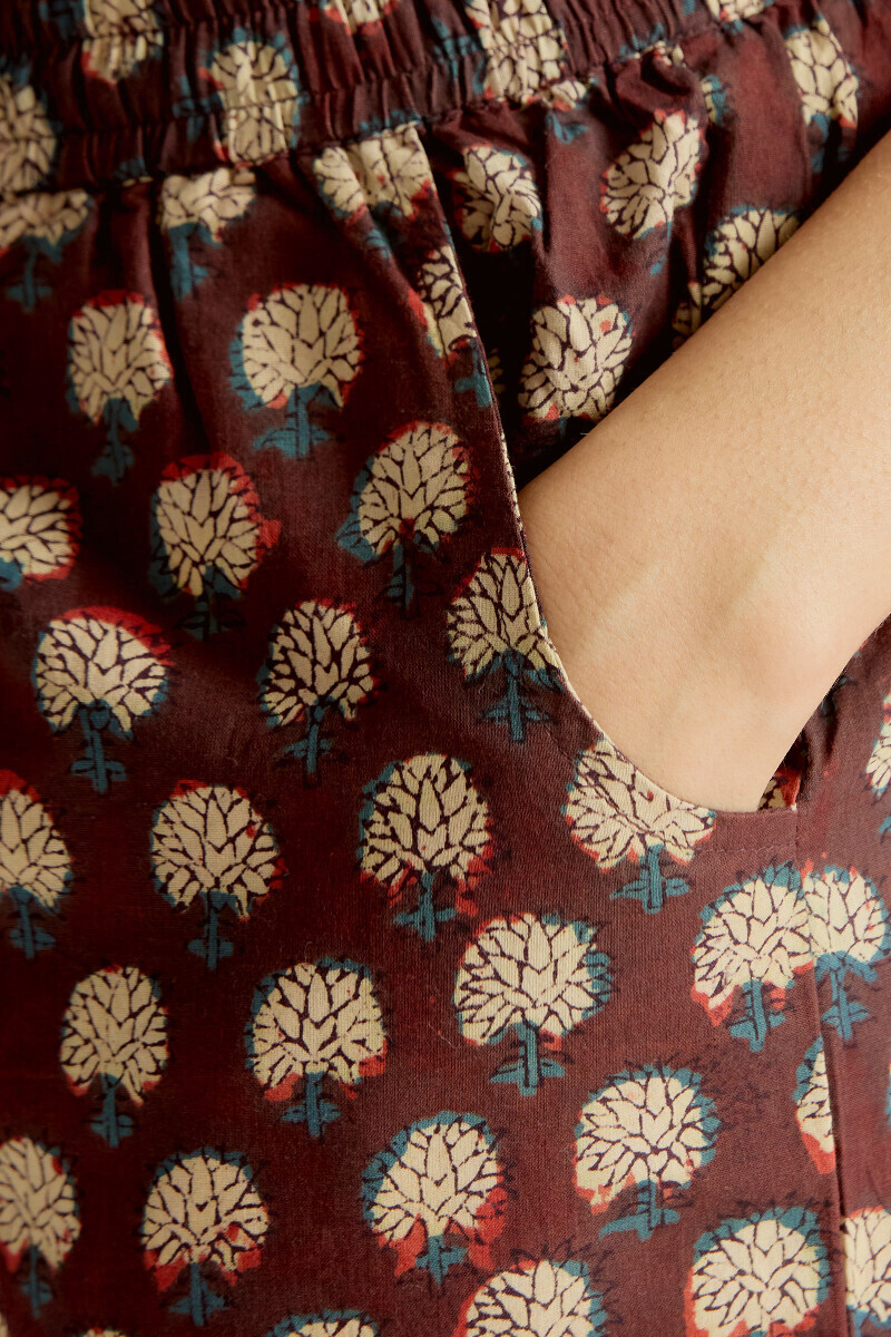 Bagru Hand Block-Printed Cotton Farsi