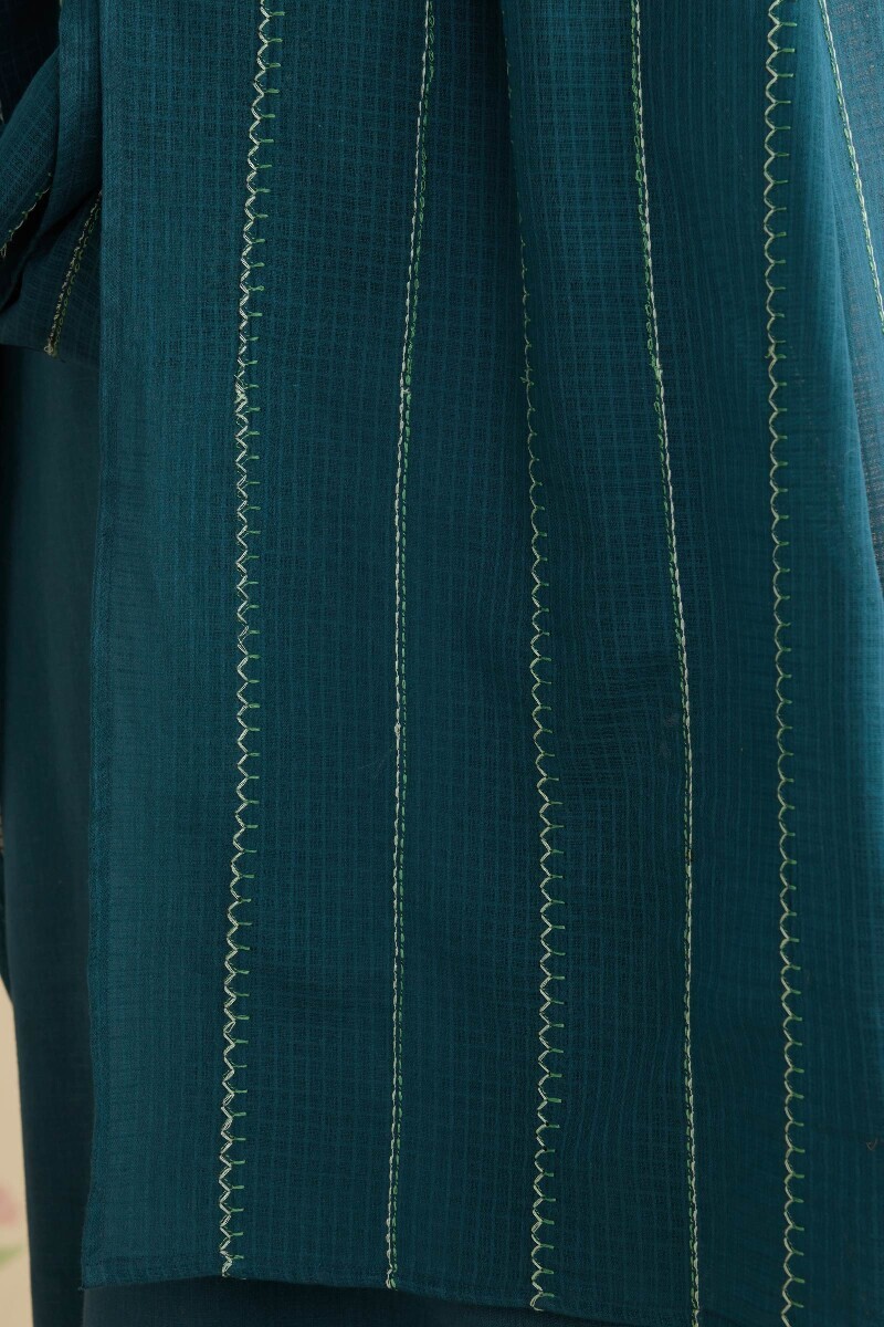 Navy Blue Handcrafted Kota Dupatta