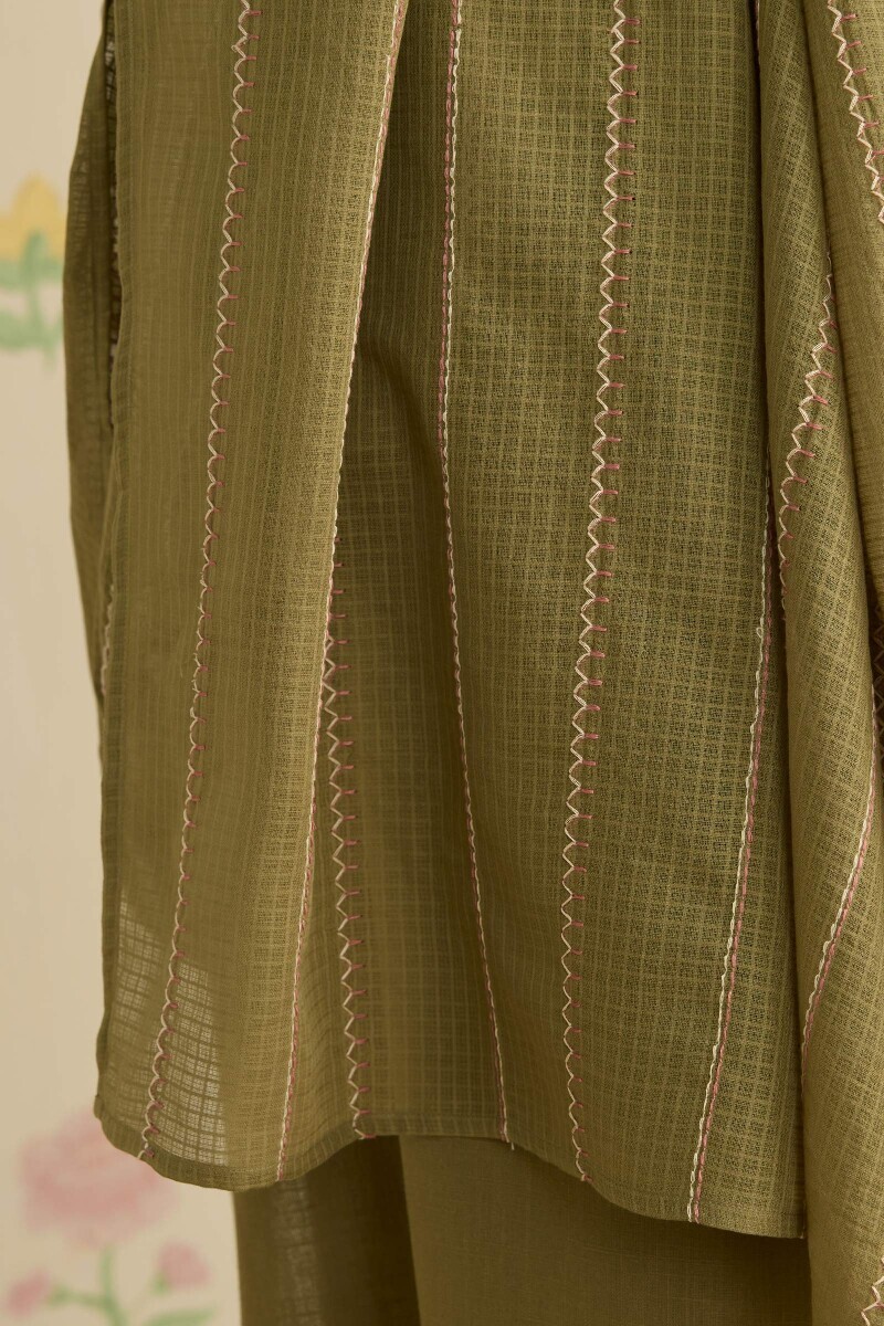 Green Handcrafted Kota Dupatta