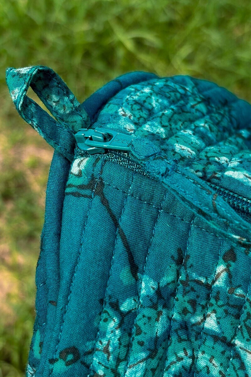 Akola Hand Block-Printed Cotton Duffel Bag