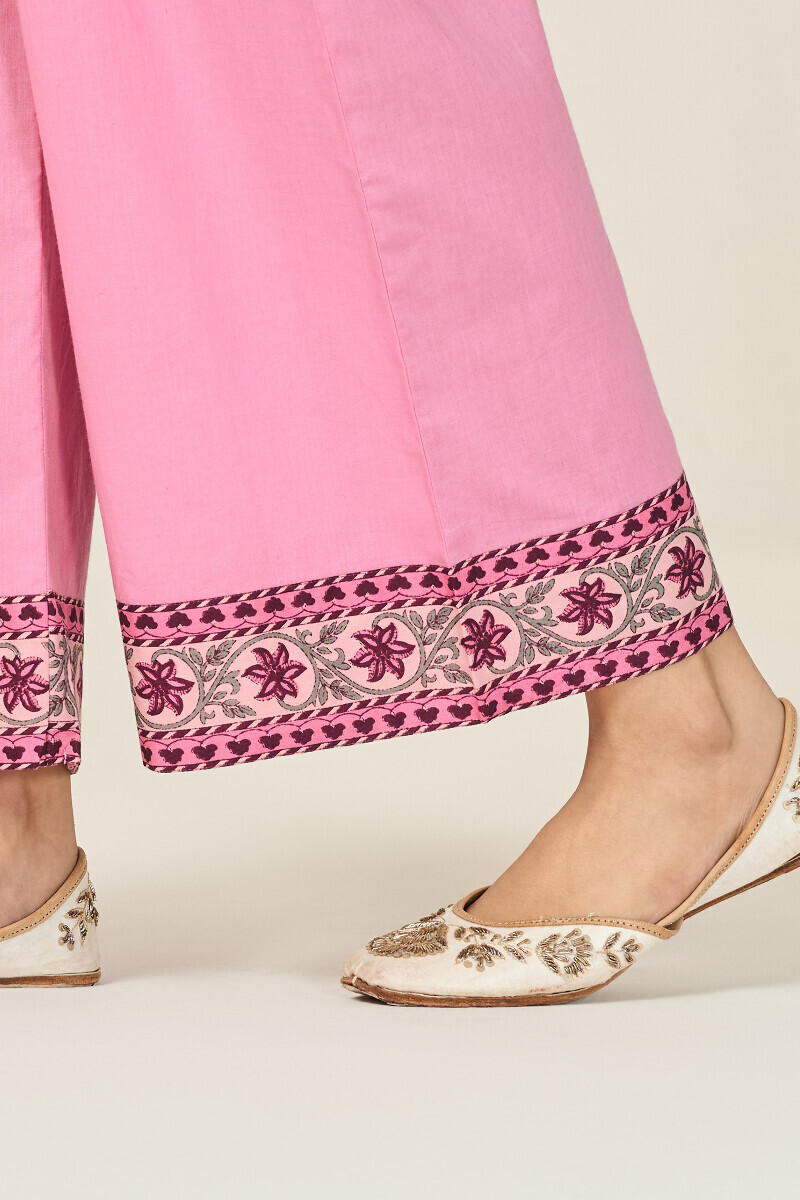 Pink Handcrafted Cotton Farsi