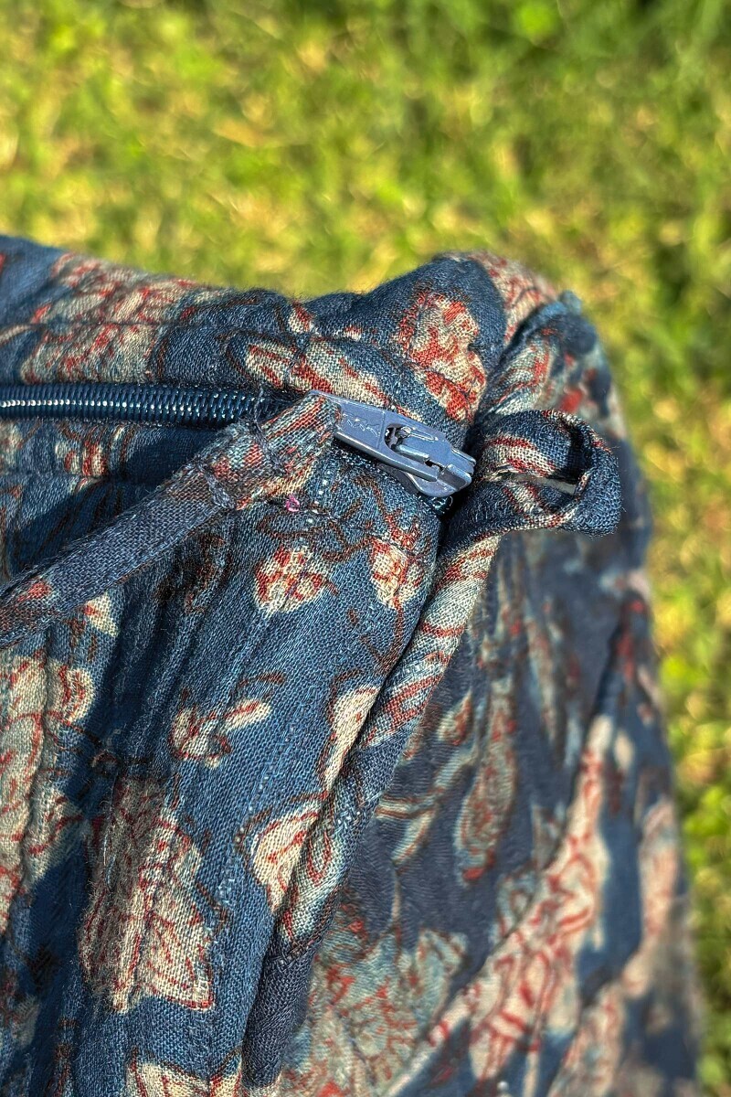 Akola Hand Block-Printed Cotton Duffel Bag