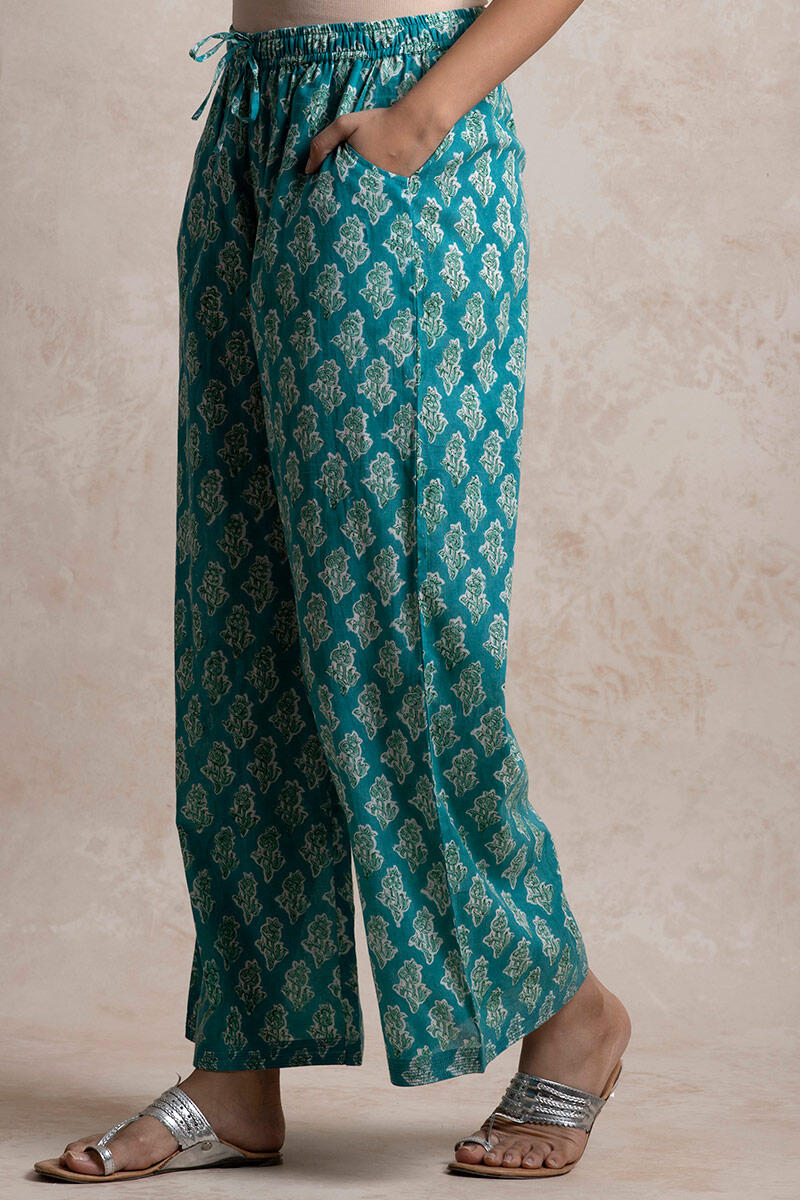 Sanganeri Block Printed Cotton Farsi Pants