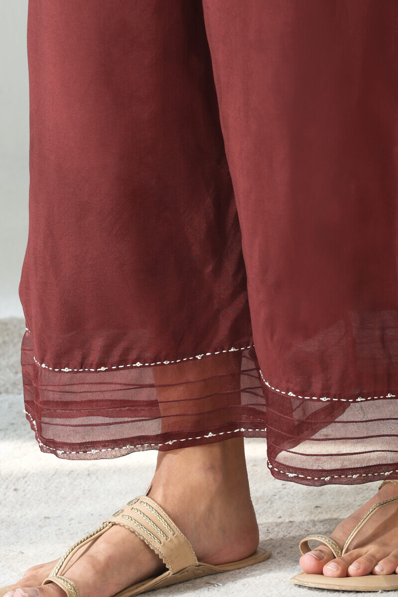 Maroon Handcrafted Modal Farsi