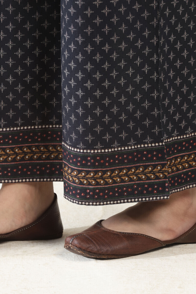 Black Printed Cotton Farsi