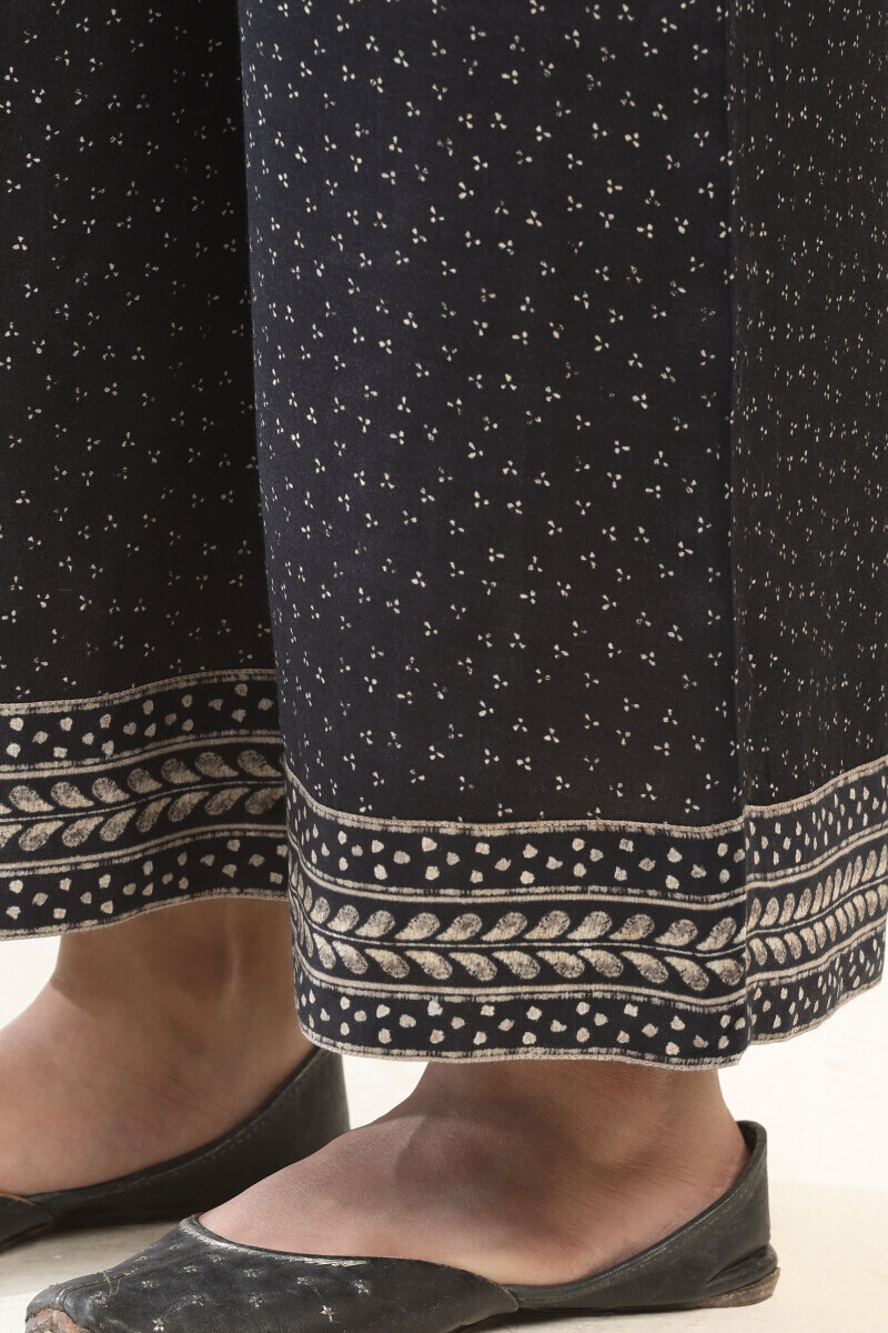 Black Printed Viscose Farsi