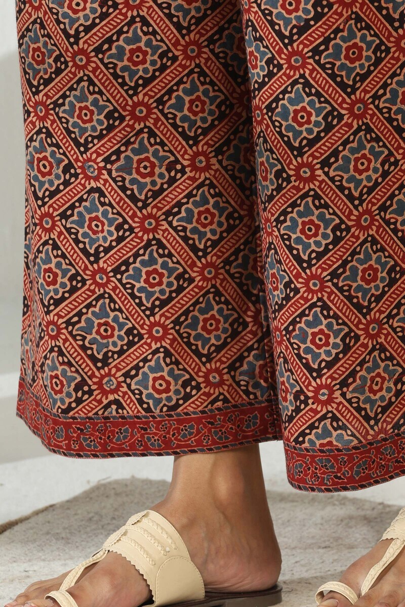 Ajrak Hand Block-Printed Cotton Farsi