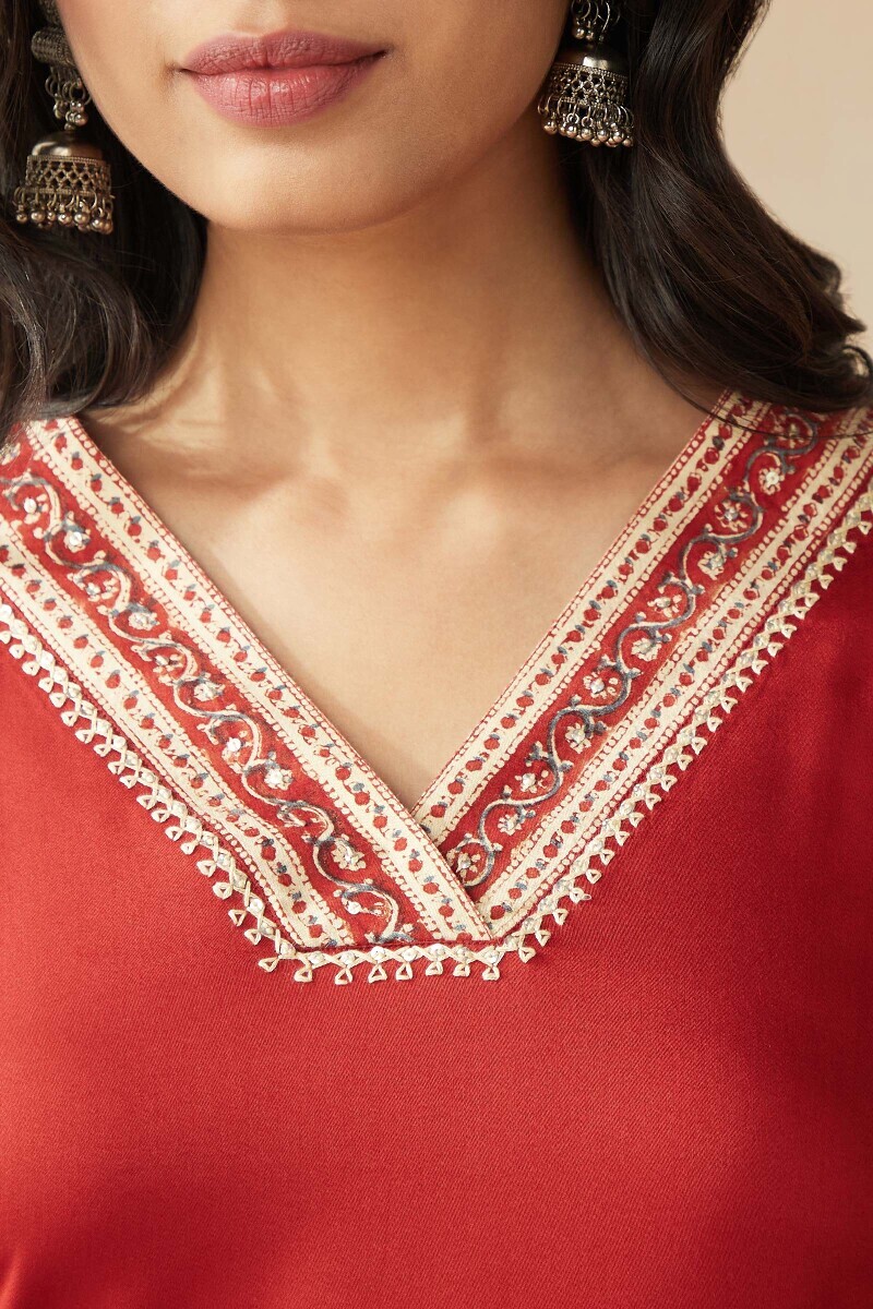 Handcrafted Viscose Straight Kurta