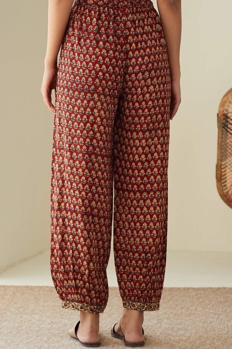 Bagru Hand Block-Printed Viscose Izhaar Pants