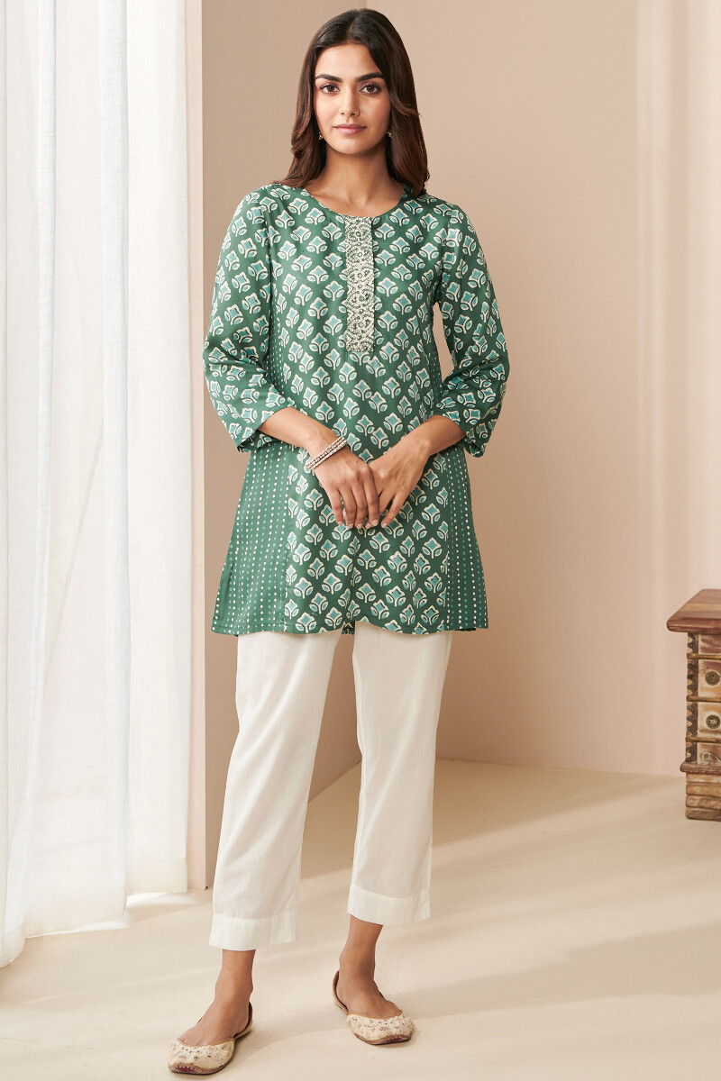 Bagru Hand Block Printed Modal Satin Top