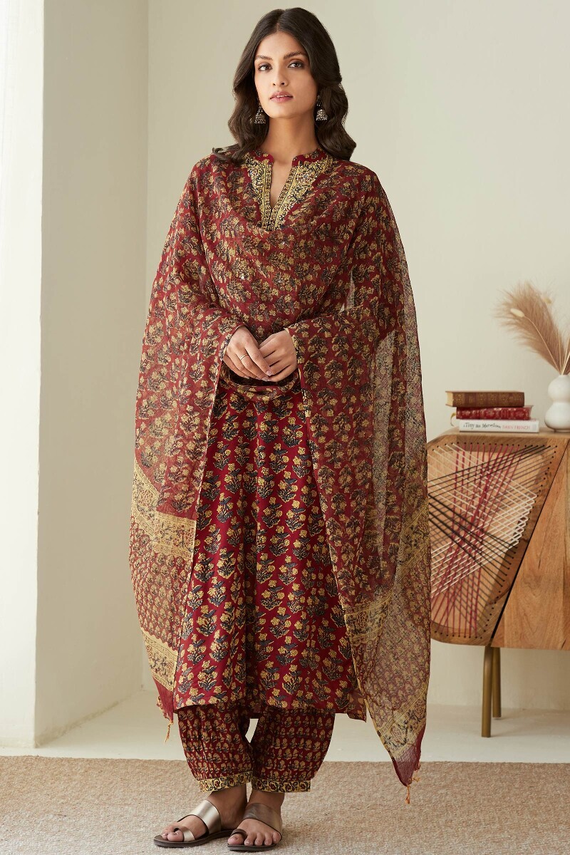 Bagru Hand Block-Printed Viscose Izhaar Pants