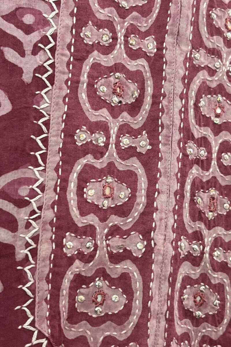 Dabu Hand Block-Printed Viscose Top