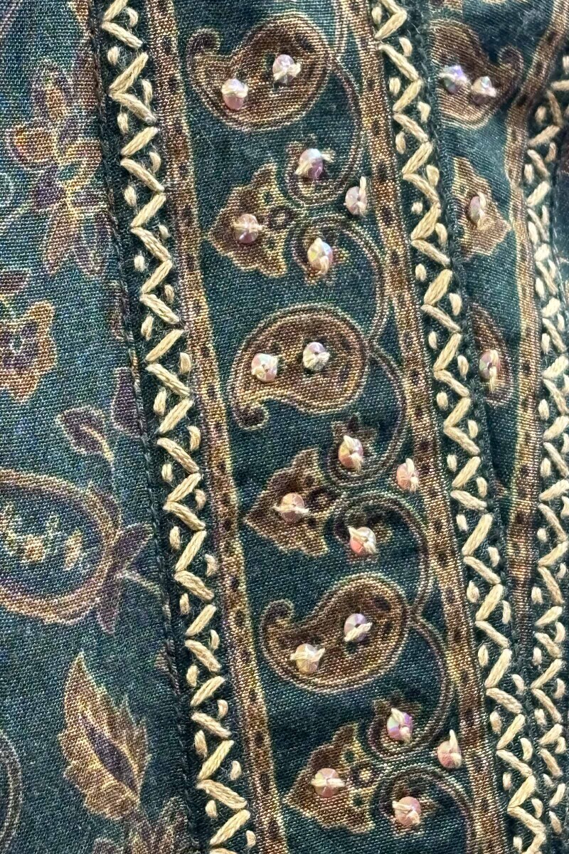 Green Digital Straight Kurta