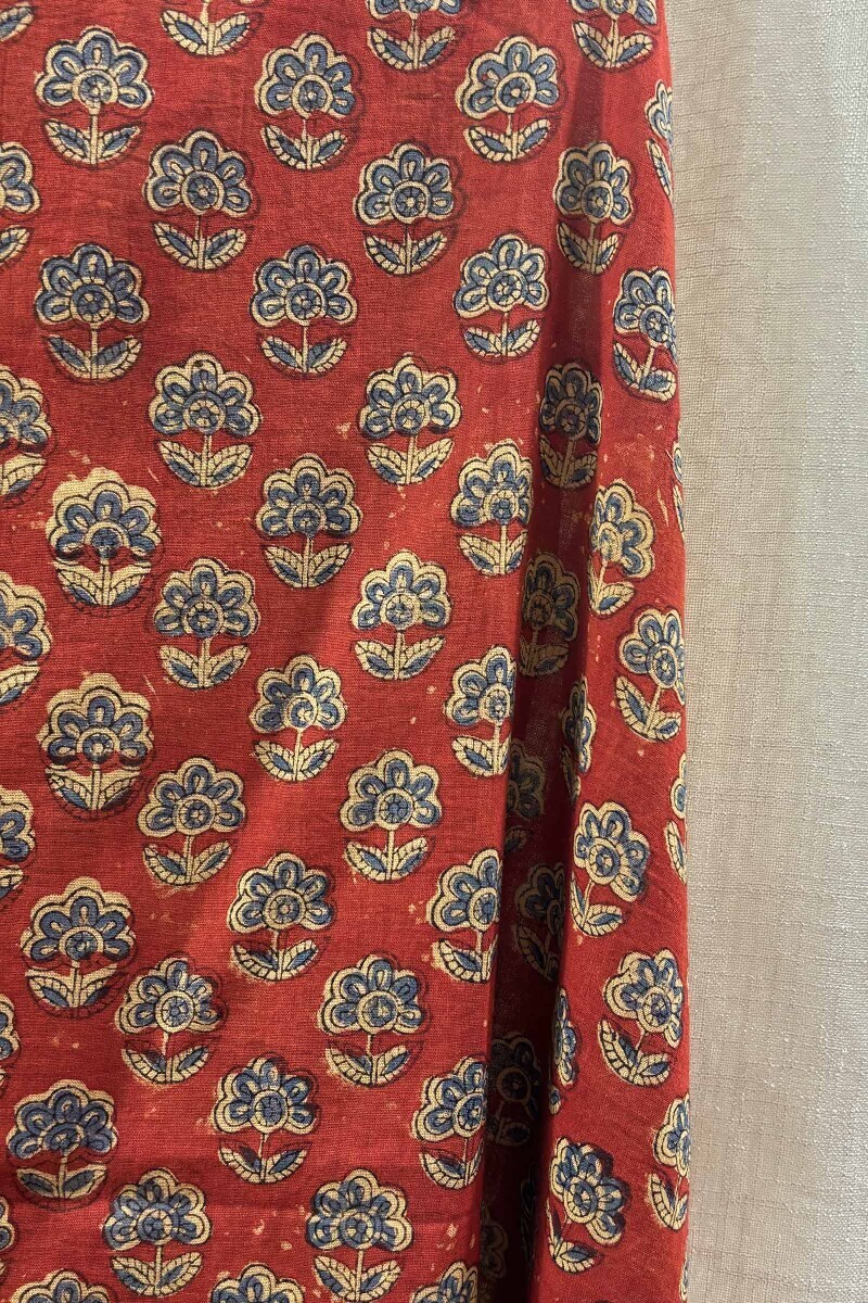 Bagru Hand Block-Printed Cotton Mul Dupatta