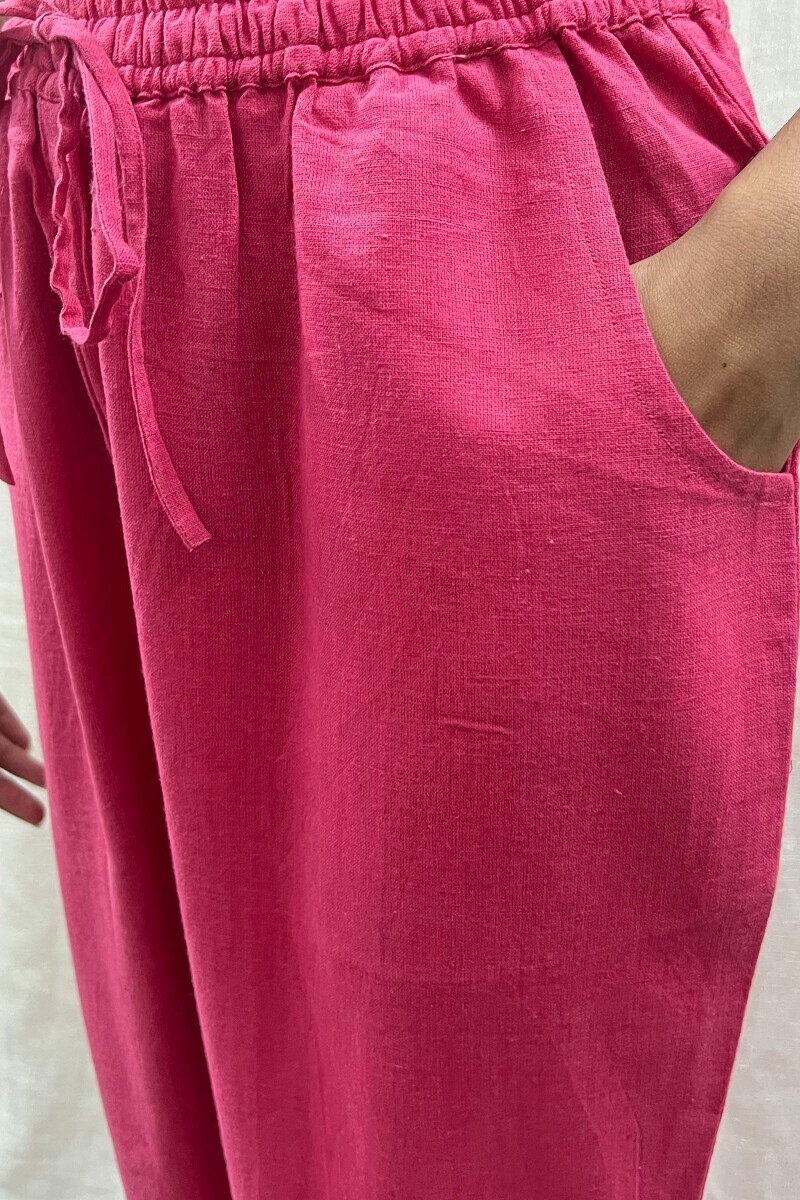 Handcrafted Cotton Narrow Pants